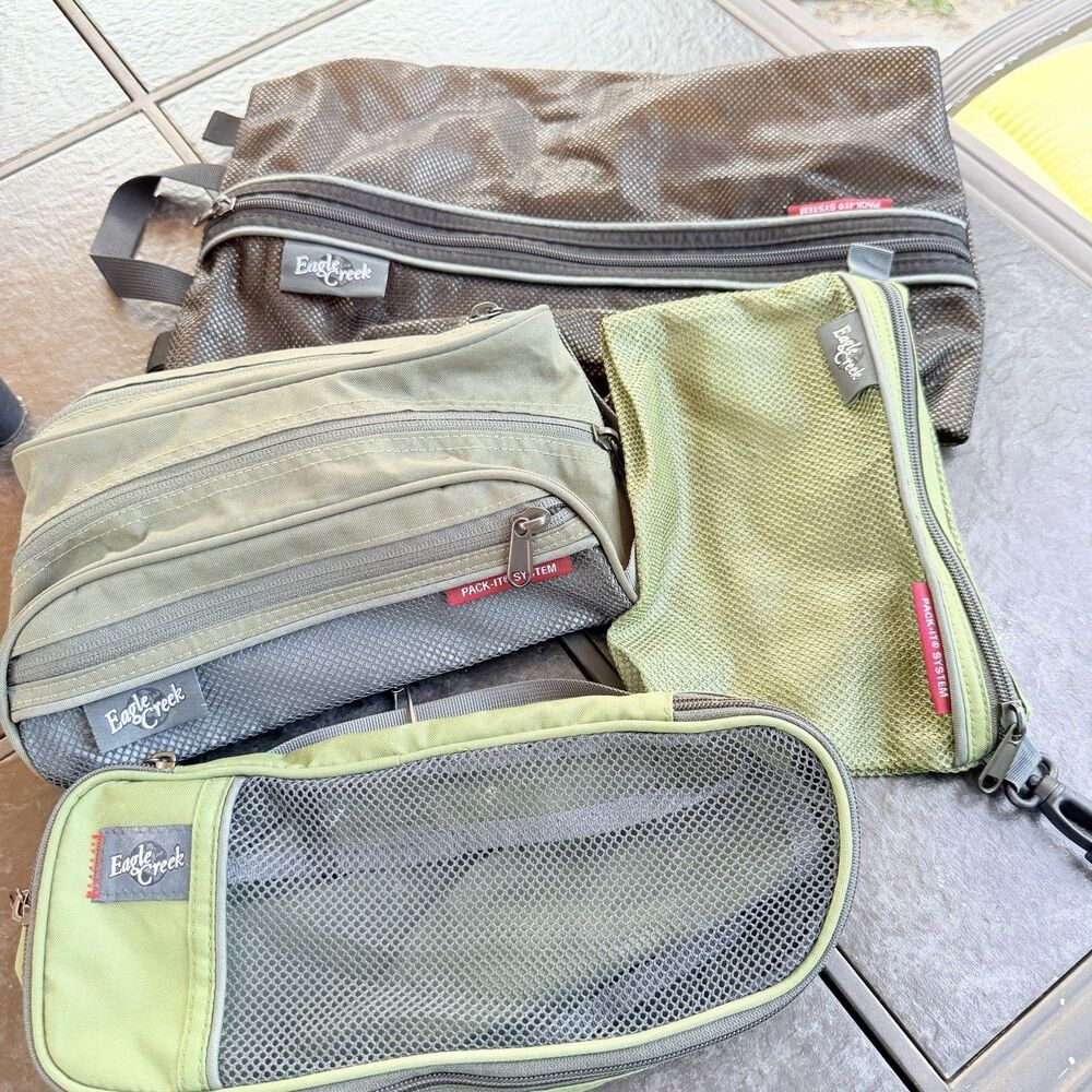 Lot of 5 Eagle Creek Pack-It System Travel Bags